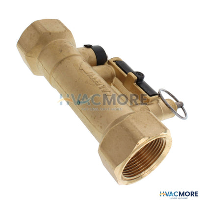 Caleffi 1-1/4" NPT QuickSetter Balancing Valve W/ Flow Meter 132772A