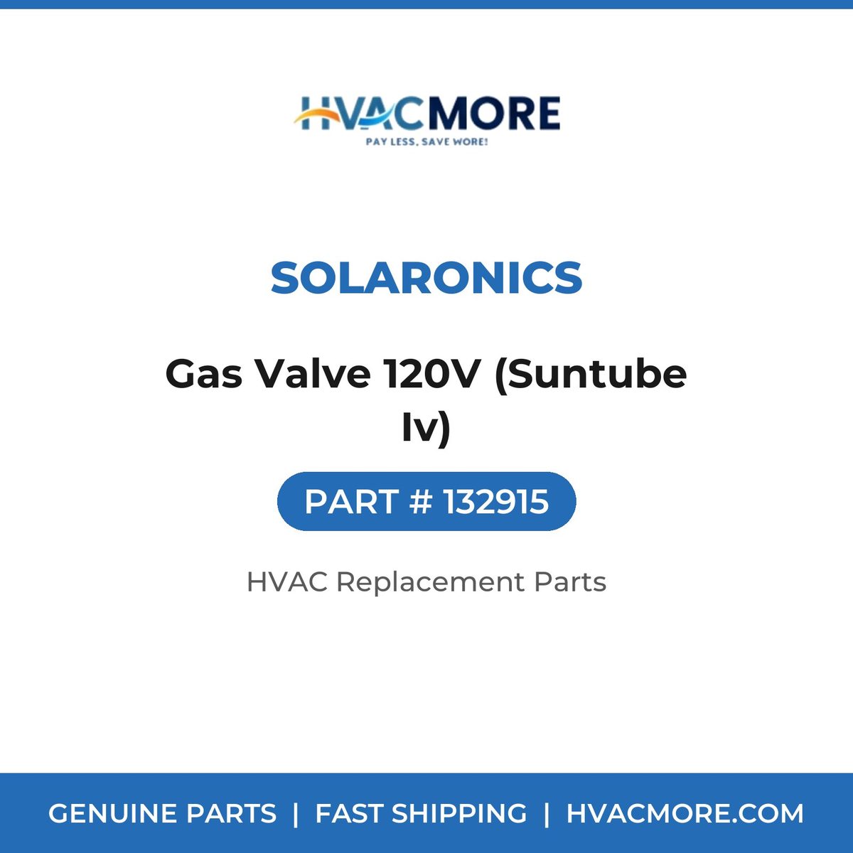 Solaronics Gas Valve 120V (Suntube Iv) 132915