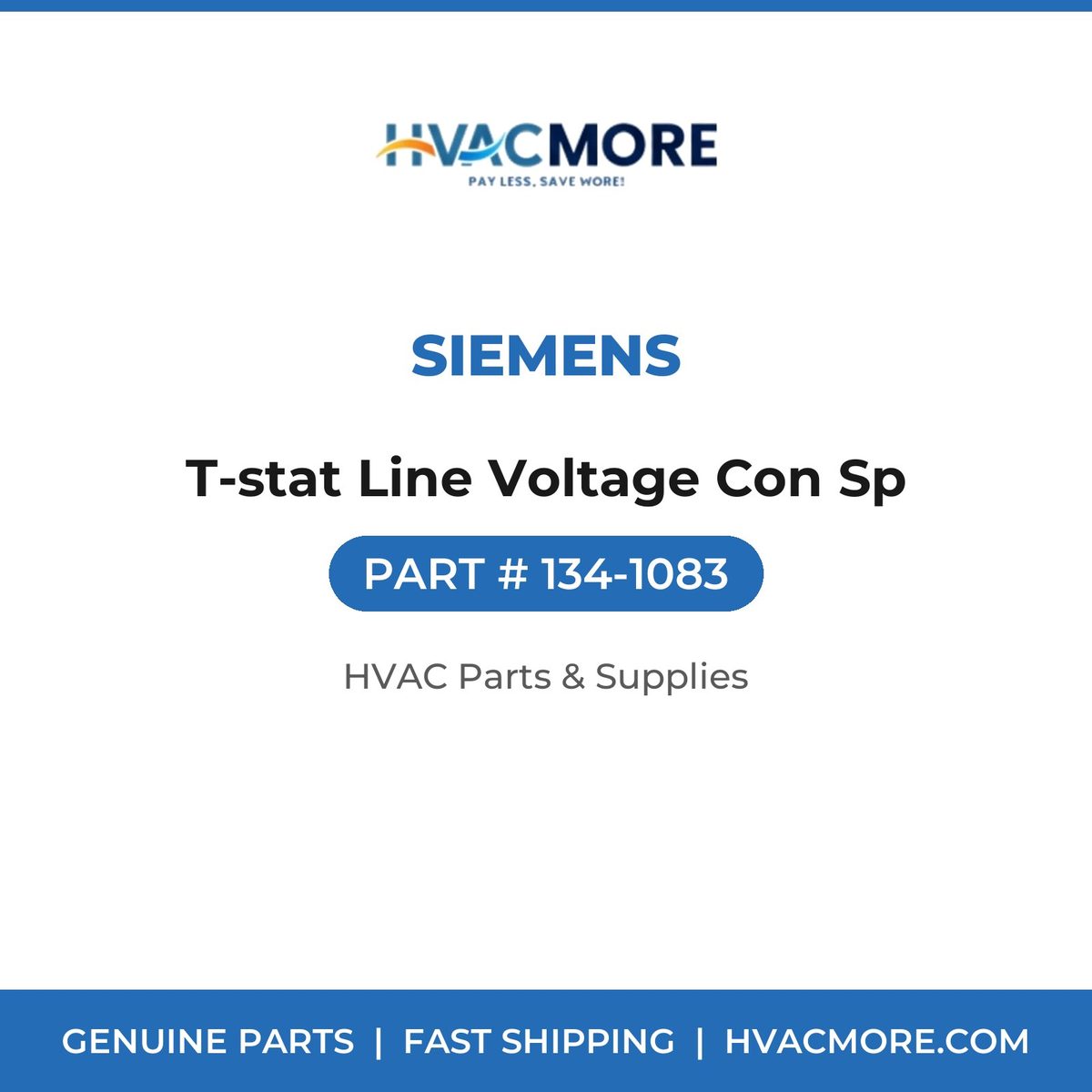Siemens T-stat Line Voltage Con Sp 134-1083