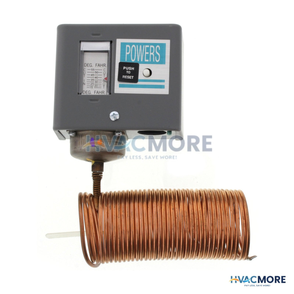 Siemens Electric Freeze Stat W/ Manual Reset, 15/55F, DPST 134-1504