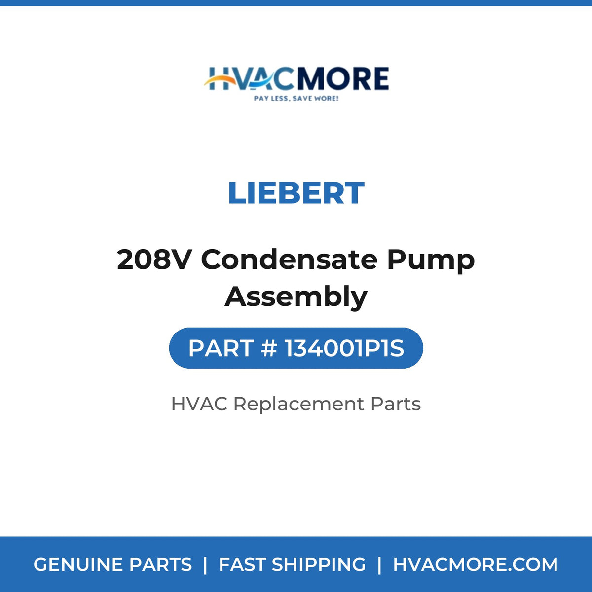 Liebert 208V Condensate Pump Assembly 134001P1S