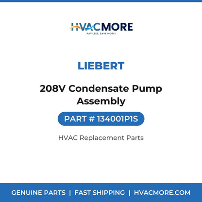 Liebert 208V Condensate Pump Assembly 134001P1S