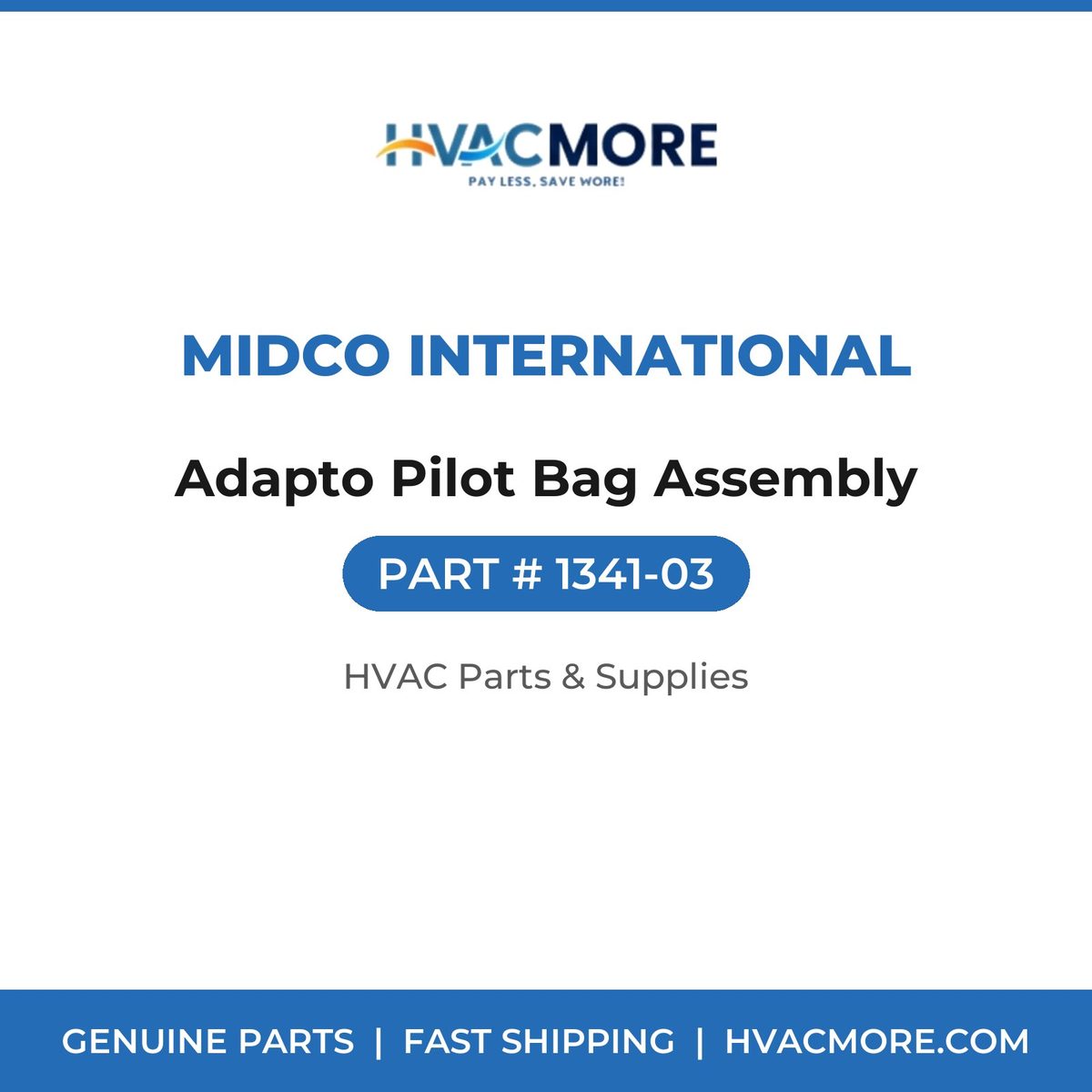 Midco International Adapto Pilot Bag Assembly 1341-03