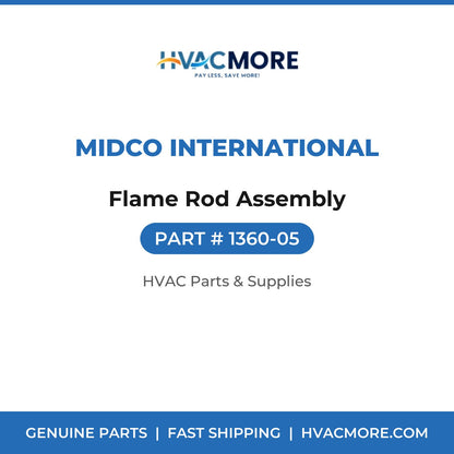 Midco International Flame Rod Assembly 1360-05