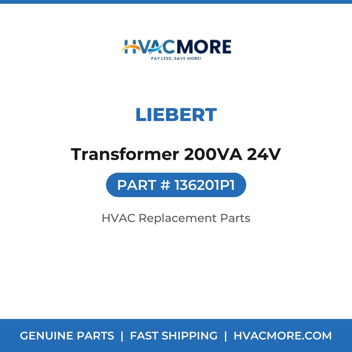 Liebert Transformer 200VA 24V 136201P1