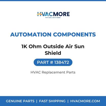 Automation Components 1K Ohm Outside Air Sun Shield 138472