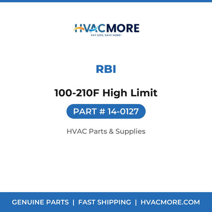 RBI 100-210F High Limit 14-0127