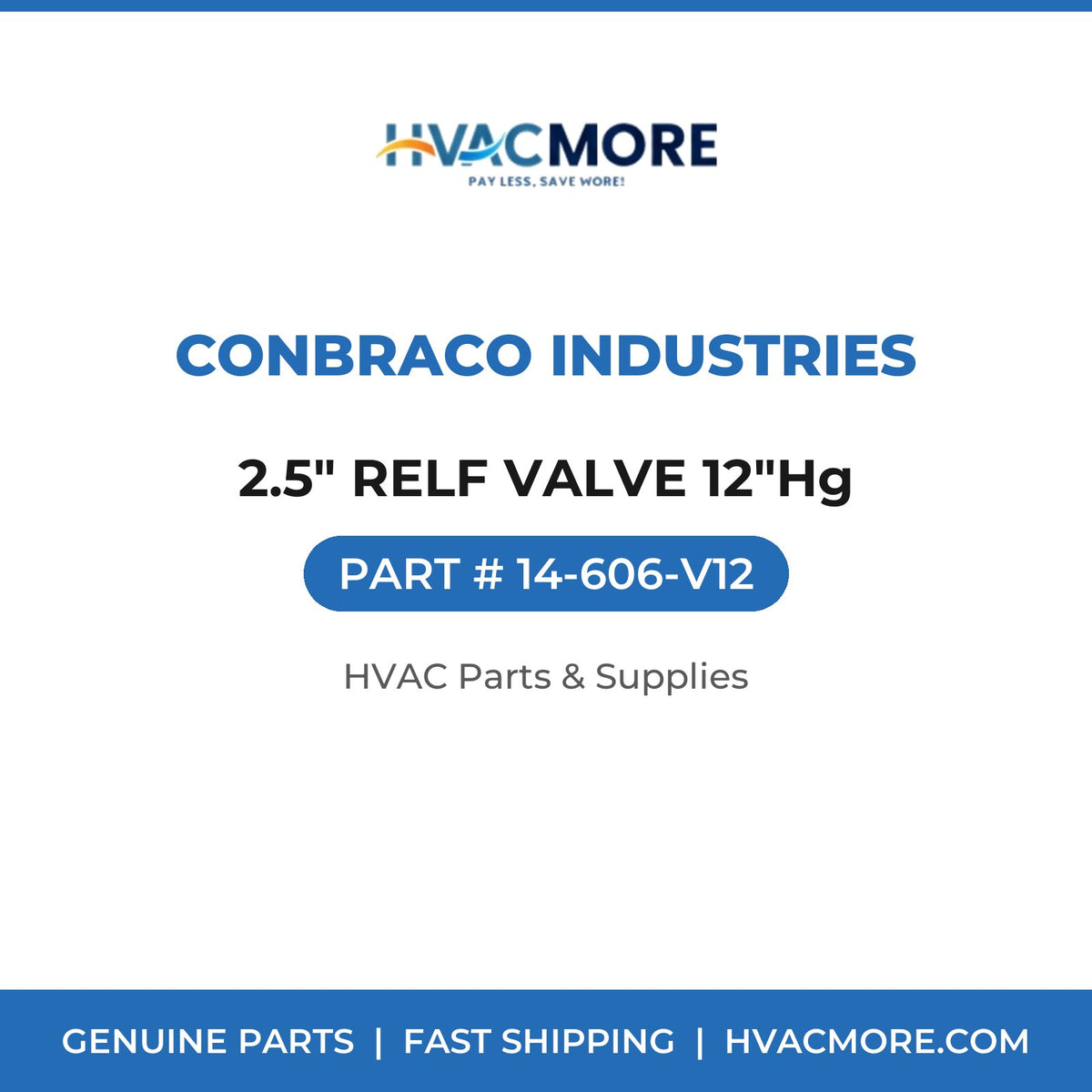 Conbraco Industries 2.5" RELF VALVE 12"Hg 14-606-V12