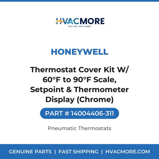 Honeywell Thermostat Cover Kit W/ 60°F to 90°F Scale, Setpoint & Thermometer Display (Chrome) 14004406-311