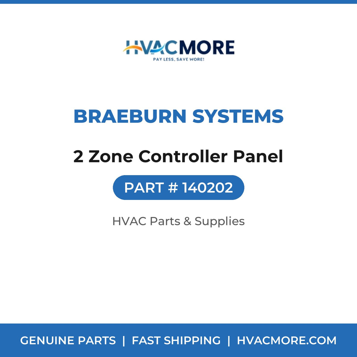 Braeburn Systems 2 Zone Controller Panel 140202