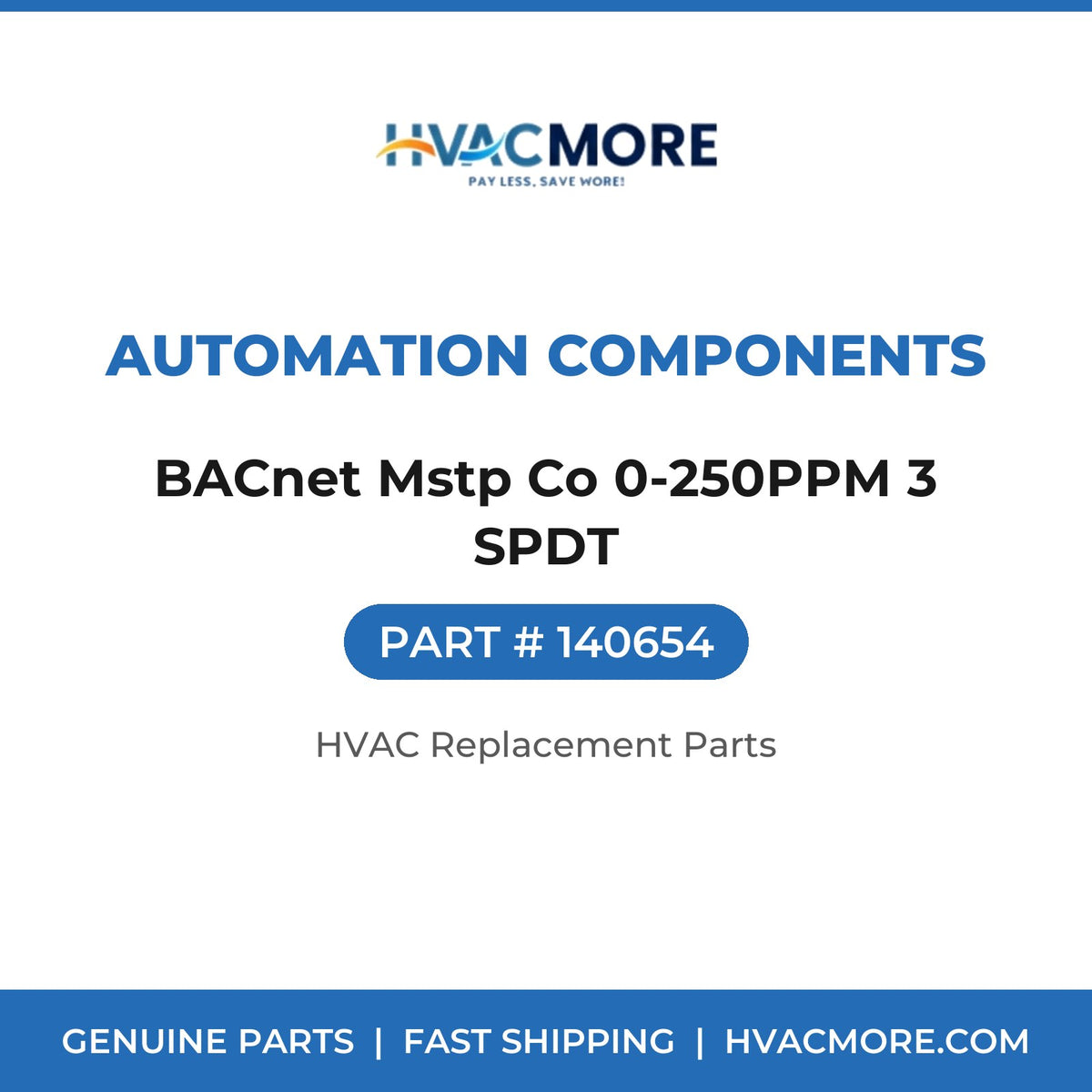 Automation Components BACnet Mstp Co 0-250PPM 3 SPDT 140654