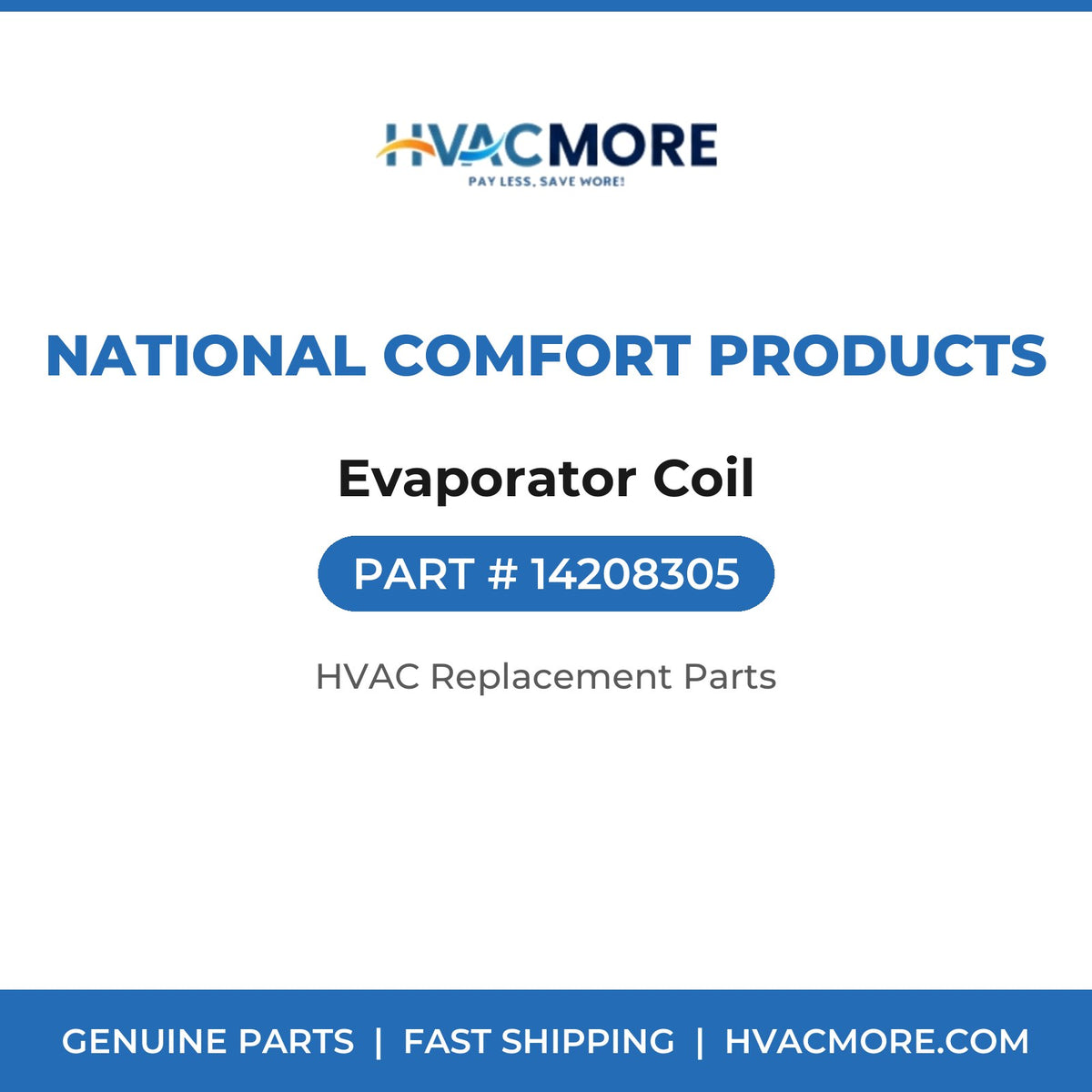National Comfort Products Evaporator Coil 14208305