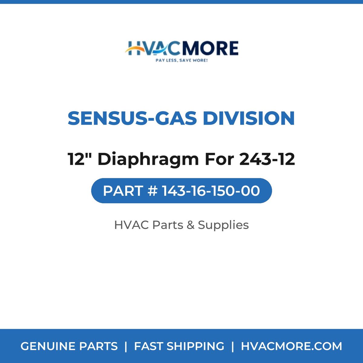 Sensus-Gas Division 12" Diaphragm For 243-12 143-16-150-00