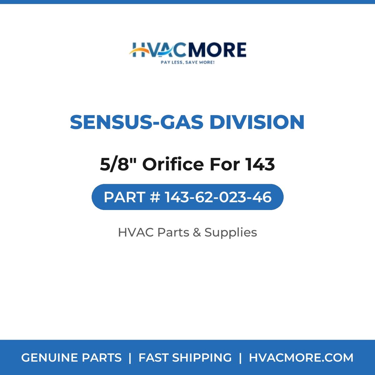 Sensus-Gas Division 5/8" Orifice For 143 143-62-023-46
