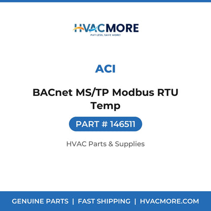ACI BACnet MS/TP Modbus RTU Temp 146511