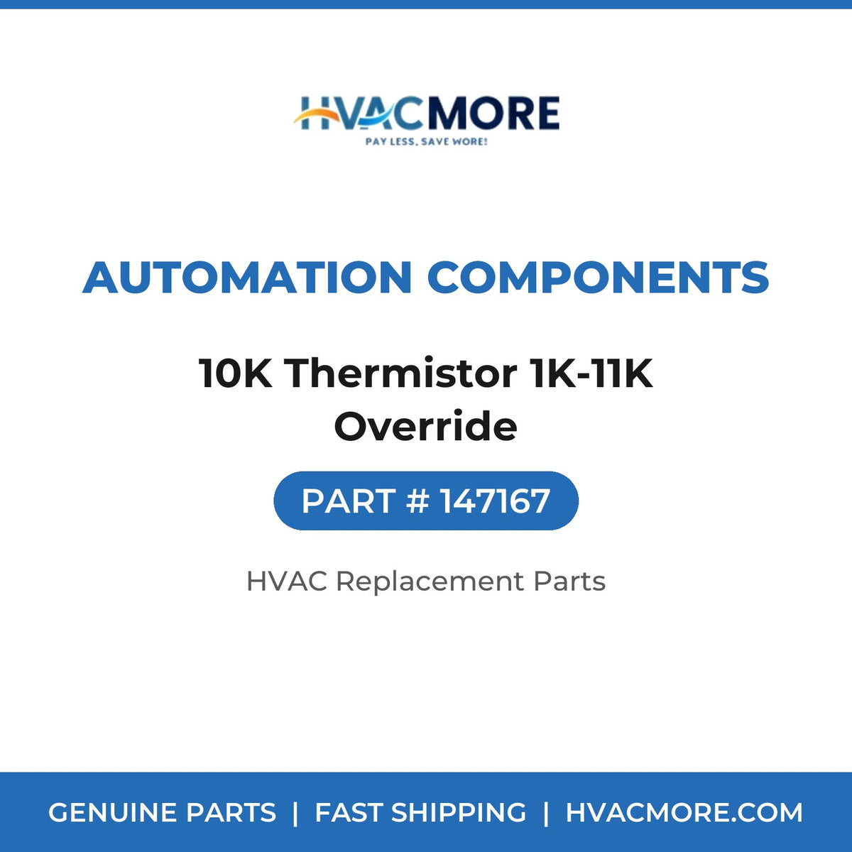 Automation Components 10K Thermistor 1K-11K Override 147167