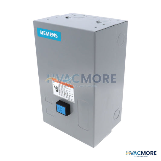 Siemens Non-Reversing Motor Starter for Indoor Use, 3 PH, 3 Pole, 10-40 Amp, 60 Hz (120/240V) 14DUE32BA
