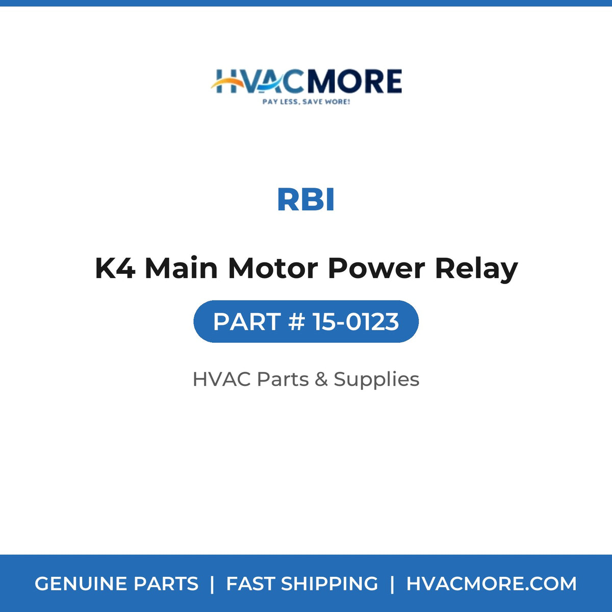 RBI K4 Main Motor Power Relay 15-0123