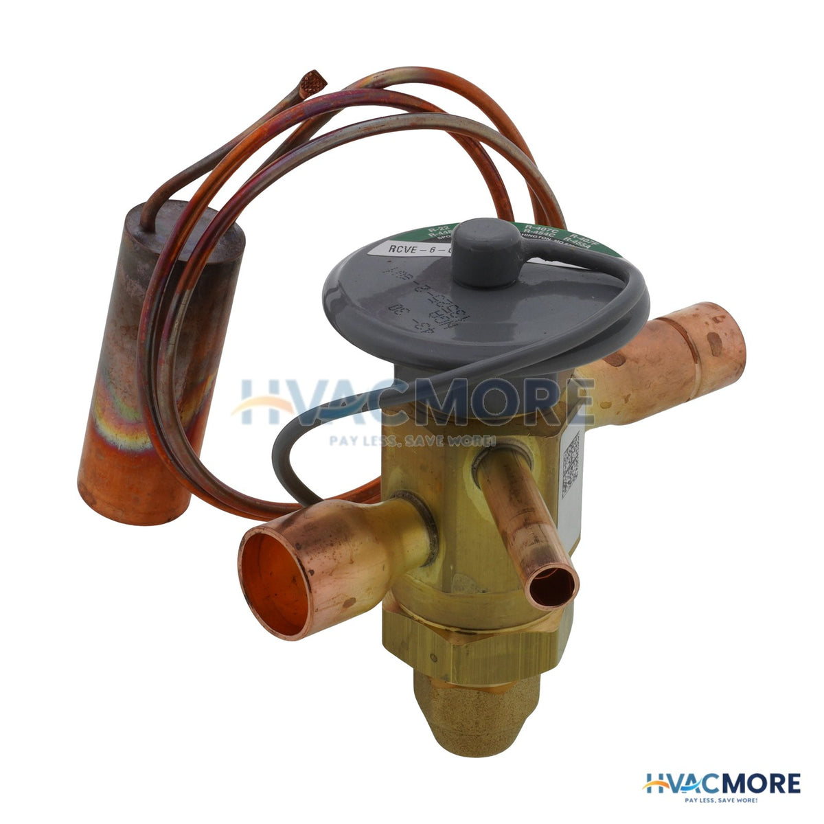 Sporlan RCVE-6-GA 1/2" x 5/8" ODF Thermal Expansion Valve W/ 30" Capillary (6 Ton) 151269