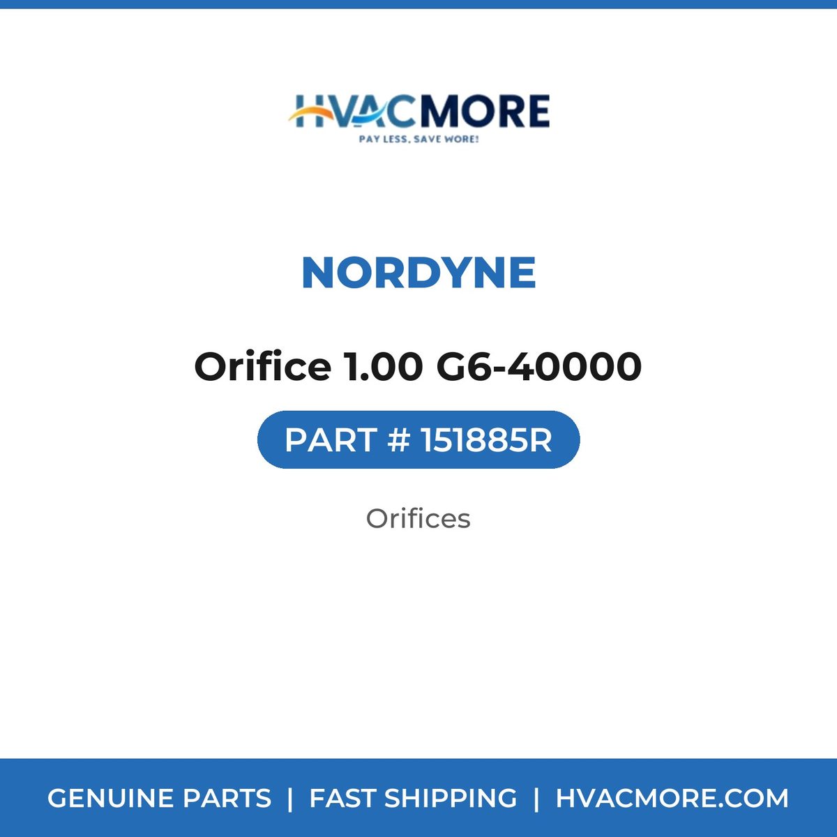 Nordyne Orifice 1.00 G6-40000 151885R