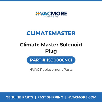 ClimateMaster Climate Master Solenoid Plug 15B0008N01
