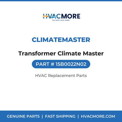 ClimateMaster Transformer Climate Master 15B0022N02