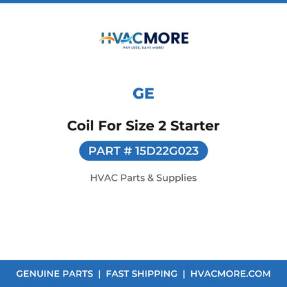 GE Coil For Size 2 Starter 15D22G023