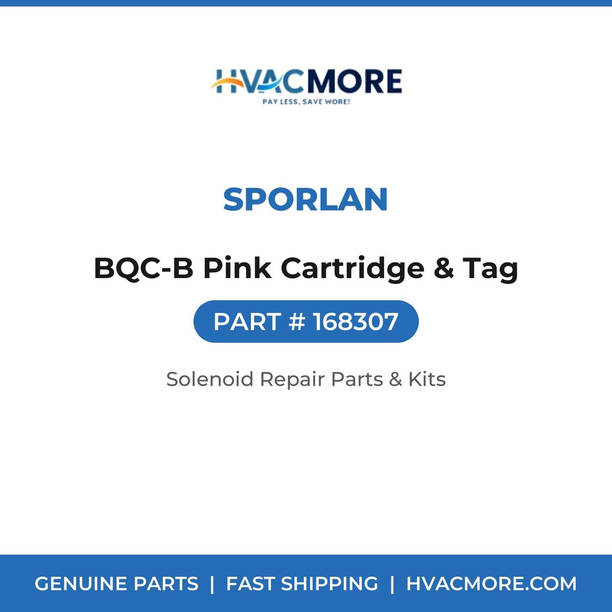 Sporlan BQC-B Pink Cartridge & Tag 168307