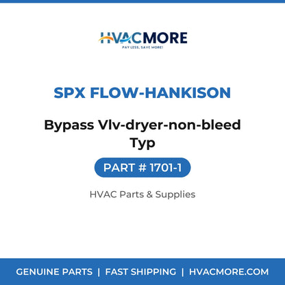 SPX Flow-Hankison Bypass Vlv-dryer-non-bleed Typ 1701-1