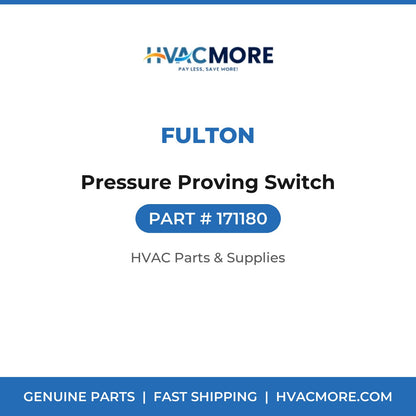 Fulton Pressure Proving Switch 171180