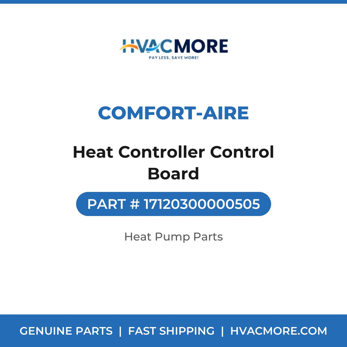 Comfort-Aire Heat Controller Control Board 17120300000505