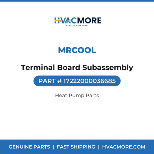 MRCOOL Terminal Board Subassembly 17222000036685