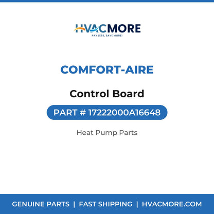 Comfort-Aire Control Board 17222000A16648