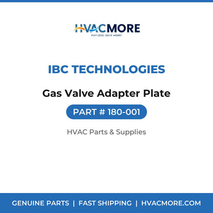 IBC Technologies Gas Valve Adapter Plate 180-001
