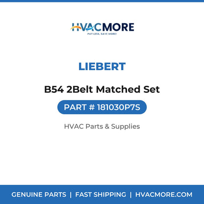 Liebert B54 2Belt Matched Set 181030P7S