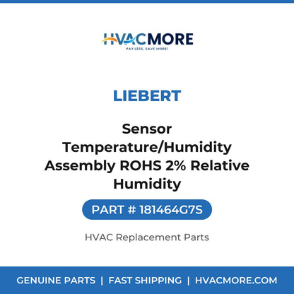Liebert Sensor Temperature/Humidity Assembly ROHS 2% Relative Humidity 181464G7S