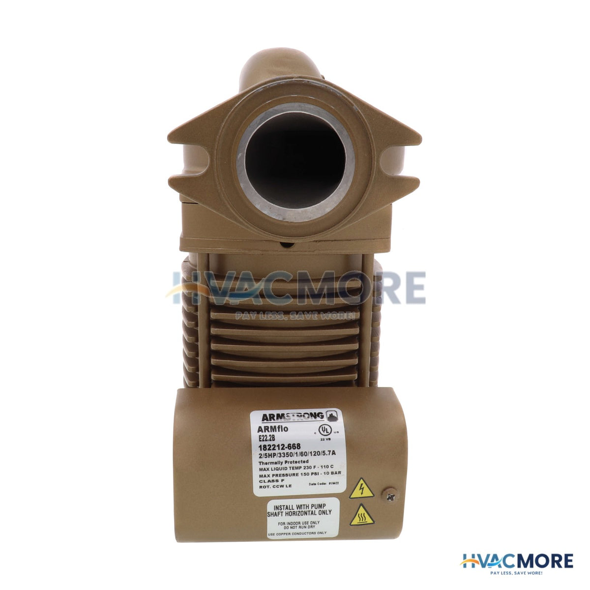 Armstrong Pumps ARMflo E22.2B Bronze Circulator, 0-88 GPM Flow 182212-668
