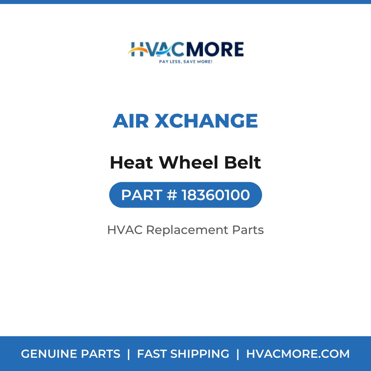 Air Xchange Heat Wheel Belt 18360100