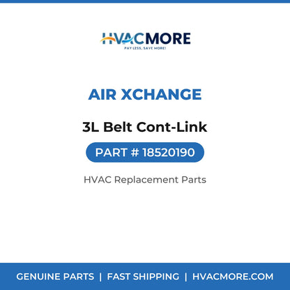 Air Xchange 3L Belt Cont-Link 18520190