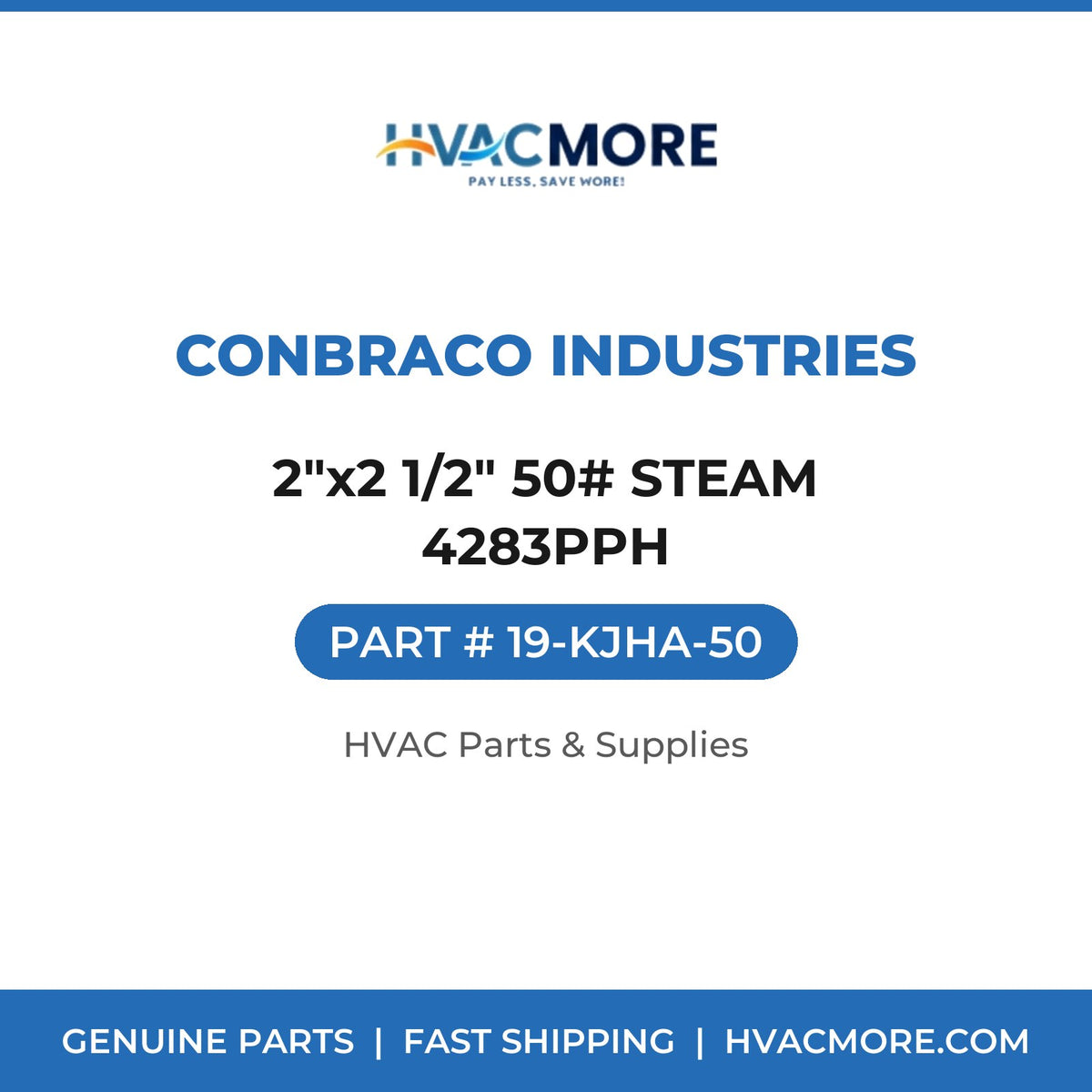 Conbraco Industries 2"x2 1/2" 50# STEAM 4283PPH 19-KJHA-50