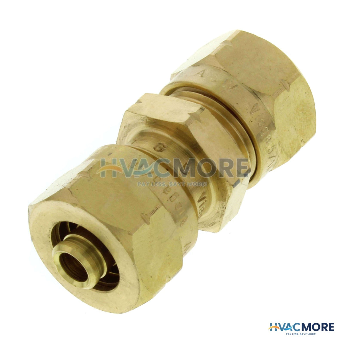 Viega 5/16" x 5/16" Brass Compression PEX Coupling 19013