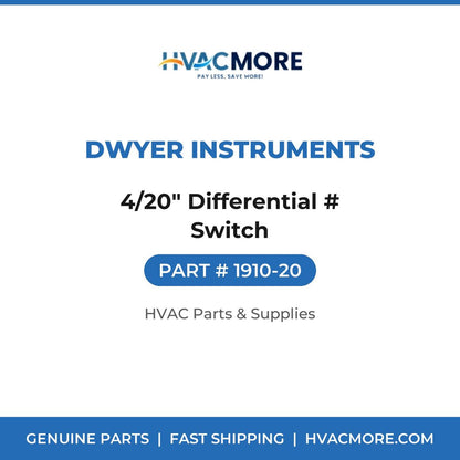 Dwyer Instruments 4/20" Differential # Switch 1910-20