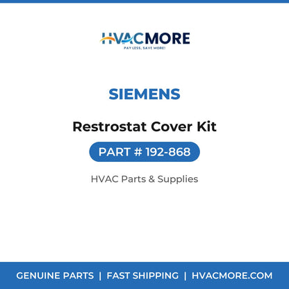 Siemens Restrostat Cover Kit 192-868