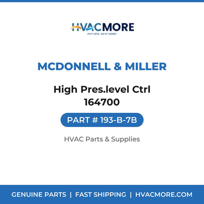 McDonnell & Miller High Pres.level Ctrl 164700 193-B-7B