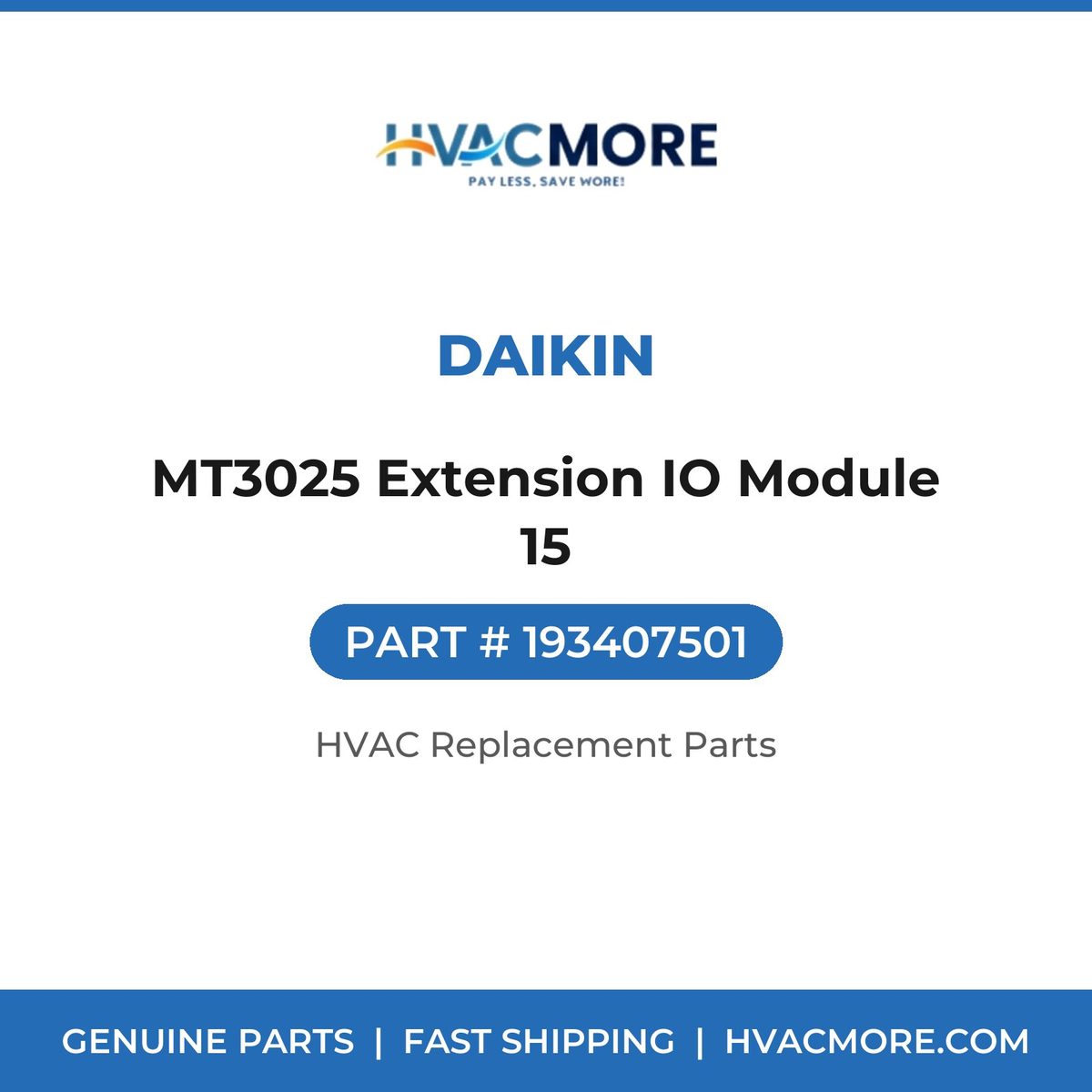 Daikin MT3025 Extension IO Module 15 193407501