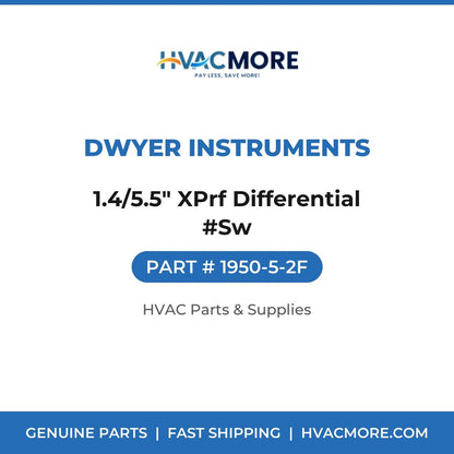 Dwyer Instruments 1.4/5.5" XPrf Differential #Sw 1950-5-2F