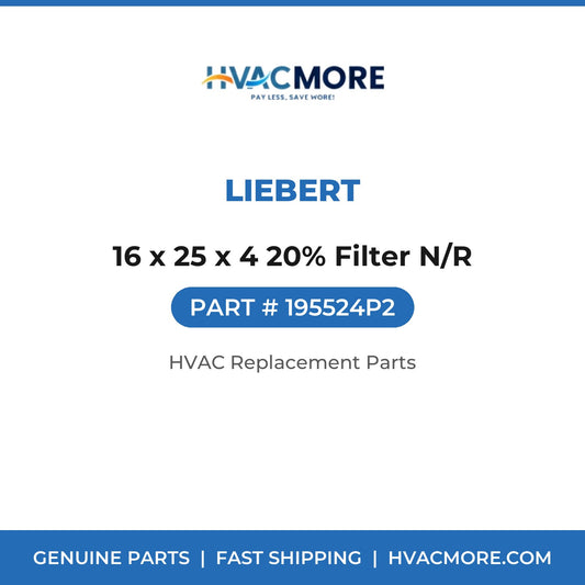 Liebert 16 x 25 x 4 20% Filter N/R 195524P2