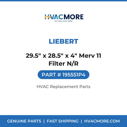 Liebert 29.5" x 28.5" x 4" Merv 11 Filter N/R 195551P4