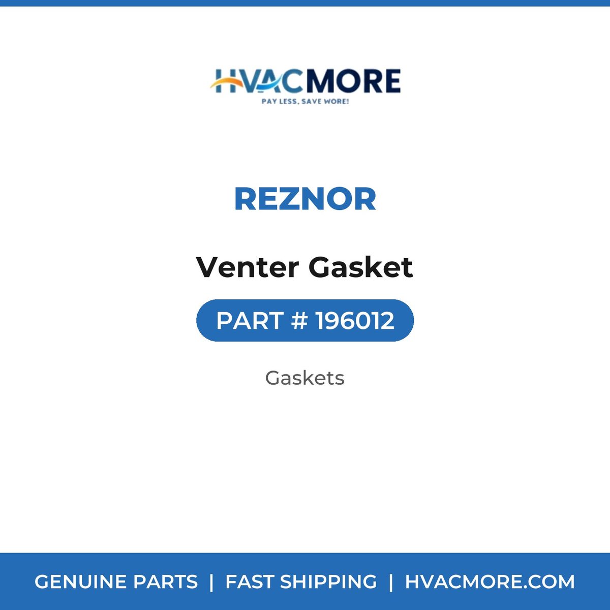 Reznor Venter Gasket 196012