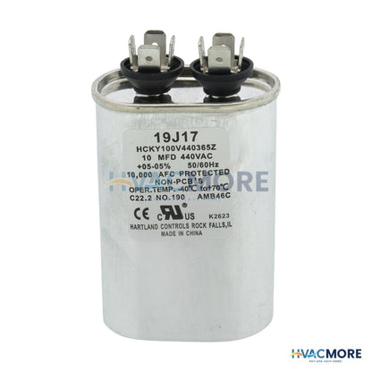 Lennox 10 MFD Round Run Capacitor (440V) 19J17